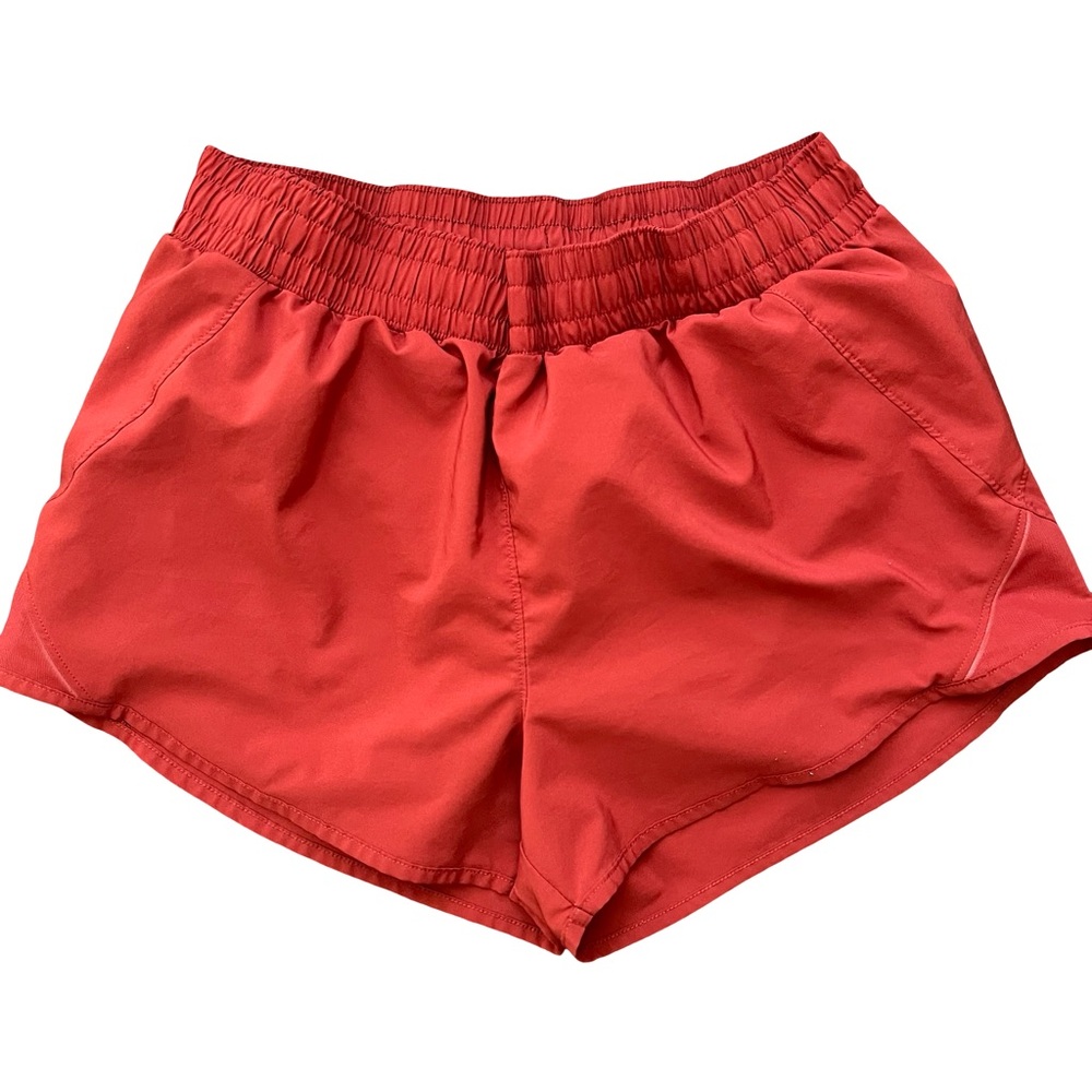 Women’s Burnt Orange Athletic Running Shorts Medium